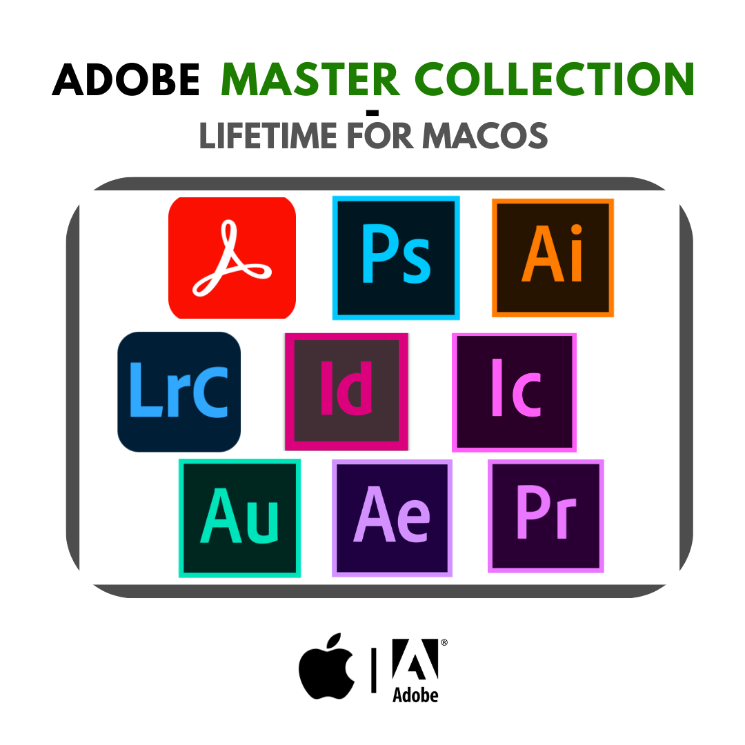Adobe Master Collection - Lifetime License for MacOs